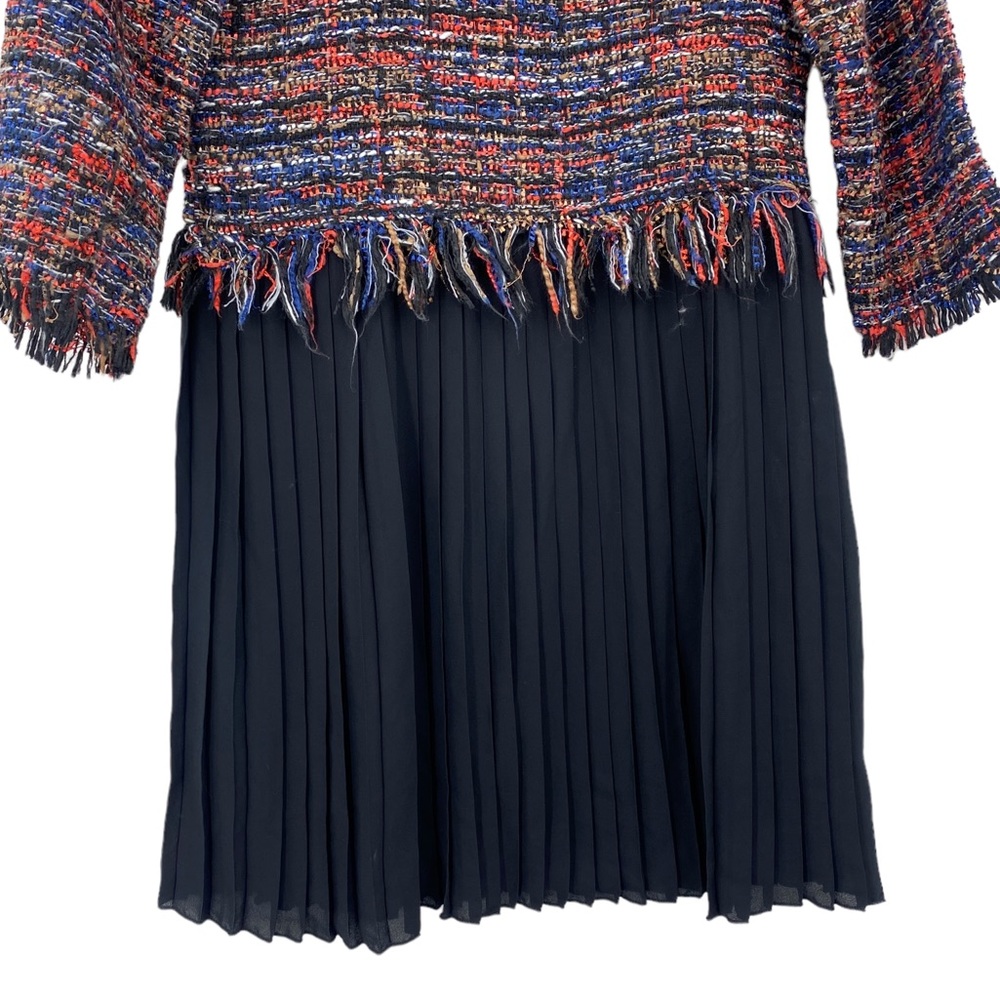 Sale Zara Basics Collection Multi Color Pleated B… - image 4